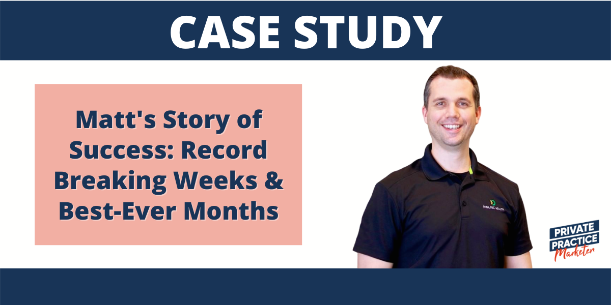 Matt’s Story of Success: Record Breaking Weeks & Best-Ever Months